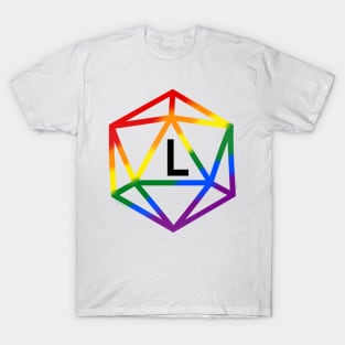 Lesbian Pride Rainbow Dice T-Shirt